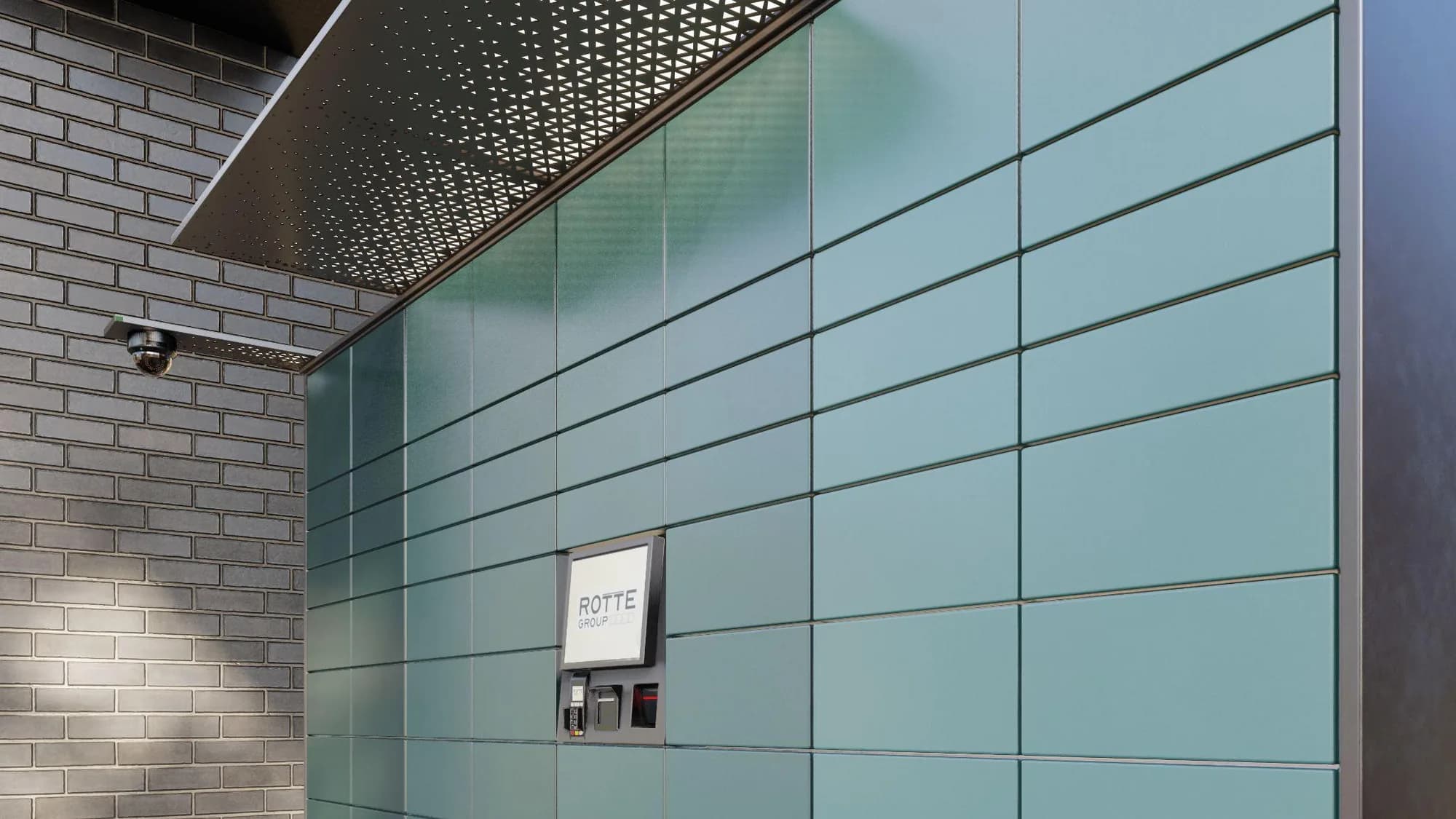 ROTTE parcel locker in operation