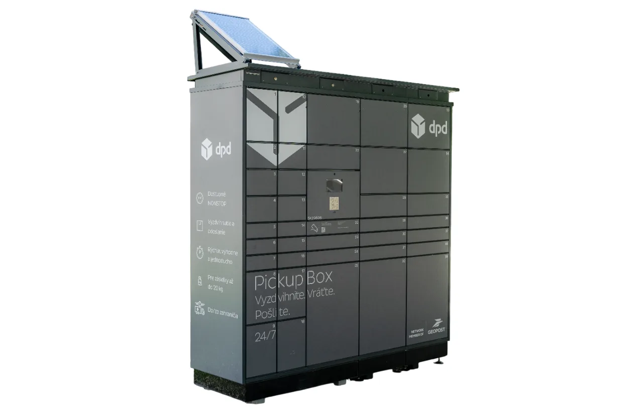 Solar-powered autonomous locker